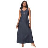 Plus Size Women's Denim Maxi Dress by Jessica London in Indigo (Size 20)