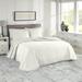 Woven Jacquard Bedspread Set by Sky Home in White (Size QUEEN)