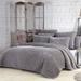 Joanna Velvet Quilt Set by American Home Fashion in Gray (Size FL/QUE)