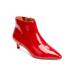 Extra Wide Width Women's The Meredith Bootie by Comfortview in Red Patent (Size 9 1/2 WW)