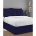 Luxury Hotel Classic Tailored 14" Drop Navy Bed Skirt by Levinsohn Textiles in Navy (Size KING)