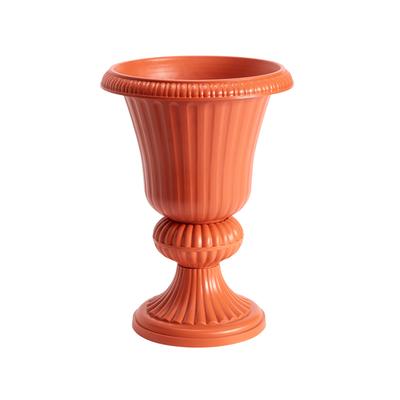 Embry Resin Planter Urn by BrylaneHome in Terracotta