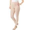 Plus Size Women's Faux Suede Legging by Roaman's in Soft Blush (Size 4X) Vegan Leather Stretch Pants