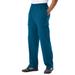 Men's Big & Tall Lightweight Jersey Cargo Sweatpants by KingSize in Heather Teal (Size 2XL)