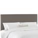 Twill Upholstered Headboard by Skyline Furniture in Twill Grey (Size TWIN)