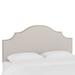 Microsuede Nail Button Botched Headboard by Skyline Furniture in Premier Platinum (Size FULL)