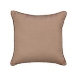 16" Sq. Toss Pillow by BrylaneHome in Khaki Outdoor Patio Accent Pillow Cushion