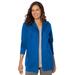 Plus Size Women's Better Fleece Zip-Front Hoodie by Woman Within in Bright Cobalt (Size 5X)