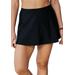 Plus Size Women's A-Line Swim Skirt with Built-In Brief by Swim 365 in Black (Size 24) Swimsuit Bottoms