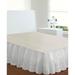 Fresh Ideas Ruffled Eyelet 18" Bed Skirt, Twin by Levinsohn Textiles in White (Size QUEEN)