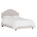 Nail Button Notched Bed by Skyline Furniture in Premier Platinum (Size KING)