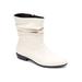 Extra Wide Width Women's Madison Bootie by Comfortview in Winter White (Size 7 1/2 WW)