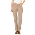 Plus Size Women's Corduroy Straight Leg Stretch Pant by Woman Within in New Khaki (Size 30 T)