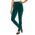 Plus Size Women's Velour Legging by Woman Within in Emerald Green (Size L)