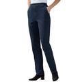 Plus Size Women's Straight Leg Fineline Jean by Woman Within in Indigo (Size 38 WP)