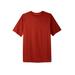 Men's Big & Tall Heavyweight Jersey Crewneck T-Shirt by Boulder Creek in Desert Red (Size 3XL)