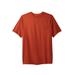 Men's Big & Tall Boulder Creek® Heavyweight Crewneck Pocket T-Shirt by Boulder Creek in Desert Red (Size XL)