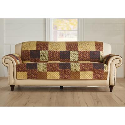 Printed Faux Patchwork Sofa Protector by BrylaneHo...