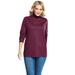 Plus Size Women's Perfect Long-Sleeve Turtleneck Tee by Woman Within in Deep Claret (Size 4X) Shirt