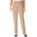 Plus Size Women's Elastic-Waist Soft Knit Pant by Woman Within in New Khaki (Size 30 T)