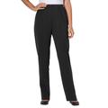 Plus Size Women's Elastic-Waist Soft Knit Pant by Woman Within in Black (Size 34 T)