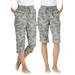 Plus Size Women's Convertible Length Cargo Capri Pant by Woman Within in Olive Green Camouflage (Size 16 W)