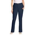 Plus Size Women's Freedom Waist Straight Leg Chino by Woman Within in Navy (Size 38 W)