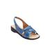 Extra Wide Width Women's The Pearl Sandal by Comfortview in Navy (Size 8 1/2 WW)