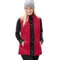 Plus Size Women's Quilted Vest by Woman Within in Classic Red (Size 34/36)