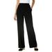 Plus Size Women's Pull-On Elastic Waist Soft Pants by Woman Within in Black (Size 22 WP)