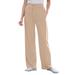 Plus Size Women's Sport Knit Straight Leg Pant by Woman Within in New Khaki (Size S)