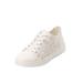 Extra Wide Width Women's The Leanna Sneaker by Comfortview in White (Size 10 1/2 WW)