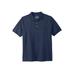 Men's Big & Tall Shrink-Less™ Pocket Piqué Polo Shirt by Liberty Blues in Heather Navy (Size XL)