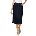 Plus Size Women's Stretch Jean Skirt by Woman Within in Indigo (Size 20 W)