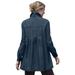 Plus Size Women's Pleat-Back Denim Jacket by Woman Within in Indigo (Size 2X)