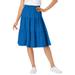 Plus Size Women's Jersey Knit Tiered Skirt by Woman Within in Bright Cobalt (Size 18/20)