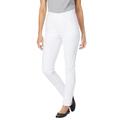 Plus Size Women's Flex Fit Pull On Slim Denim Jean by Woman Within in White (Size 34 T)