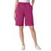 Plus Size Women's Sport Knit Short by Woman Within in Raspberry (Size 4X)