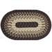 Alpine Braid Collection Reversible Indoor Area Rug, 88"" x 112' Oval by Better Trends in Chocolate Stripe (Size 88X112 OVAL)