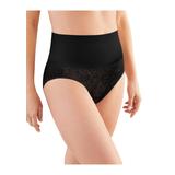 Plus Size Women's Tame Your Tummy Brief by Maidenform in Black Lace (Size XL)
