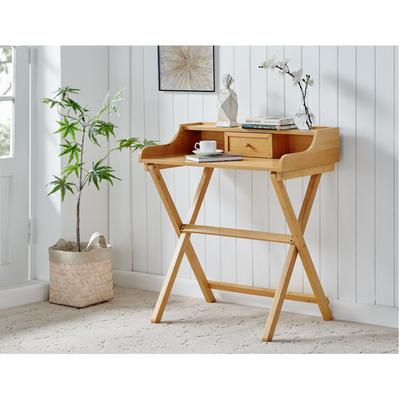 Coy Natural Folding Desk by Linon Home Décor in N...