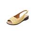 Wide Width Women's The Mary Sling by Comfortview in Yellow (Size 10 1/2 W)