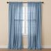 Wide Width Poly Cotton Canvas Rod-Pocket Panel by BrylaneHome in Carolina Blue (Size 48" W 63" L) Window Curtain Drape