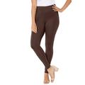 Plus Size Women's Ultra-Knit Ponte Legging by Catherines in Chocolate Ganache (Size 4XWP)