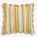 Florence Euro Sham by BrylaneHome in Dandelion Stripe (Size EURO)