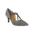 Women's Zayna Pump by J. Renee in Pewter Glitter (Size 8 1/2 M)