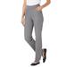 Plus Size Women's Flex-Fit Pull-On Straight-Leg Jean by Woman Within in Grey Denim (Size 38 T) Jeans