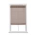 Wide Width Cordless Tassel Trim Valance Flat Roman Shade by Whole Space Industries in Khaki (Size 36" W 64" L)