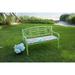 Steel Garden Bench by BrylaneHome in Willow