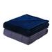 Plush 15lb Weighted Blanket with Washable Cover by Levinsohn Textiles in Navy
